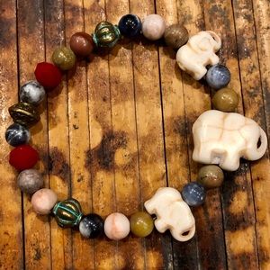 Triple Elephant Bracelet